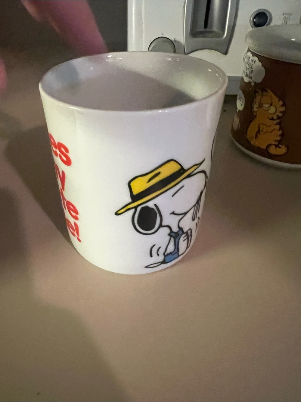 Peanuts Snoopy White Mug with Yellow Shirt Accent - Picture 2 of 4
